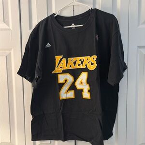 Adidas Kids Black and Gold Lakers Jersey